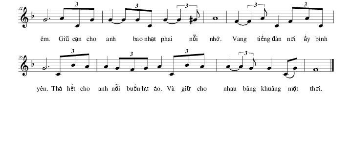 Sheet nhạc Bình Yên Bên Em 2